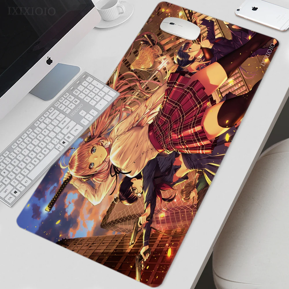 

Anime Girl Mouse Pad Gaming XL Custom Computer New HD Mousepad XXL Mouse Mat Soft Office Natural Rubber Computer Table Mat