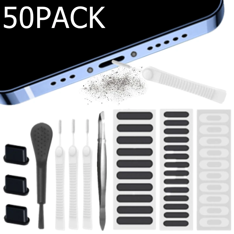 

Mobile Phone Speaker Sticker Port Dust Removal Cleaner Tool Kit Set For iPhone Samsung Mi Phones Dust Cleaning Brush Universal