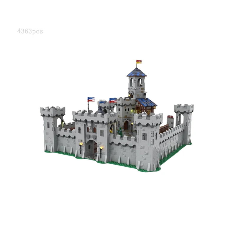 

2022Newest Hot Selling Medieval Castle Architecture MOC Bricks Fan Uys Modular Castle Street View Model DIY Puzzle Kids Toy Gift
