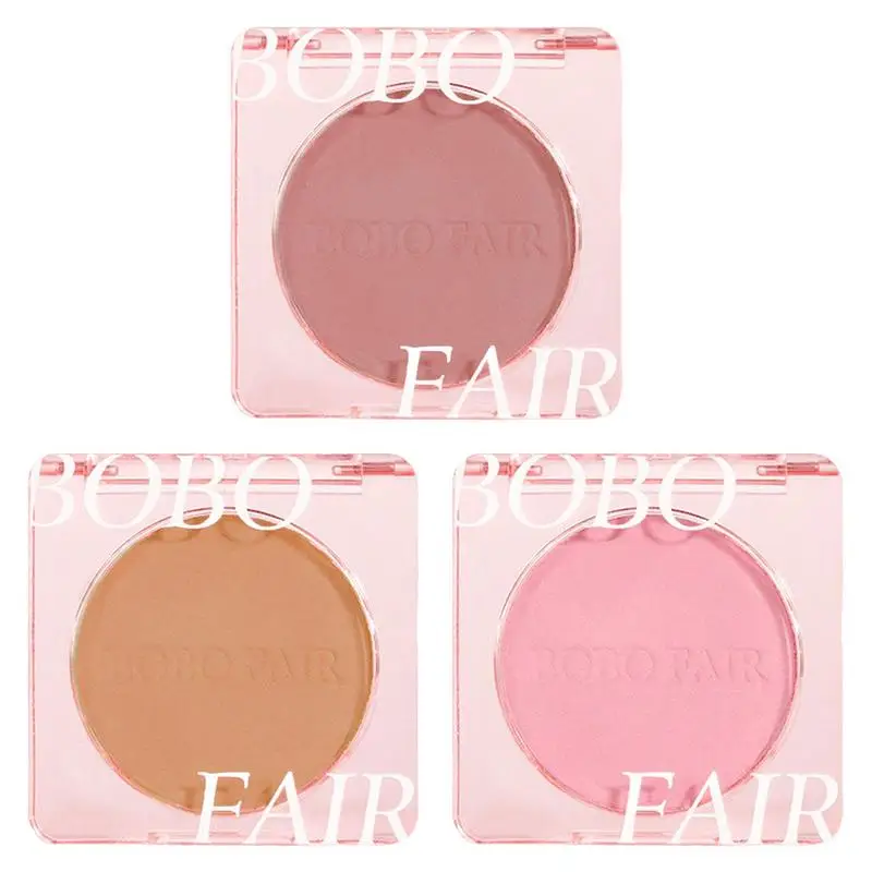 

Single Blushs Palette Face Cream Concealer Foundation Powder Waterproof Lasting Face Rouge Powder Natural Peach Blusher Rouge