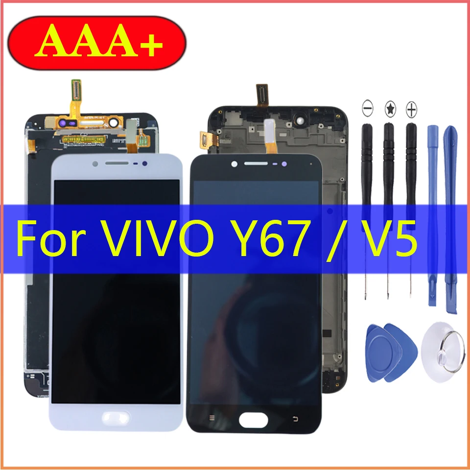 

AAA Качество для Vivo Y67 Lcd мобильный телефон с рамкой дигитайзер в сборе запчасти V5 дисплей сенсорный экран Замена