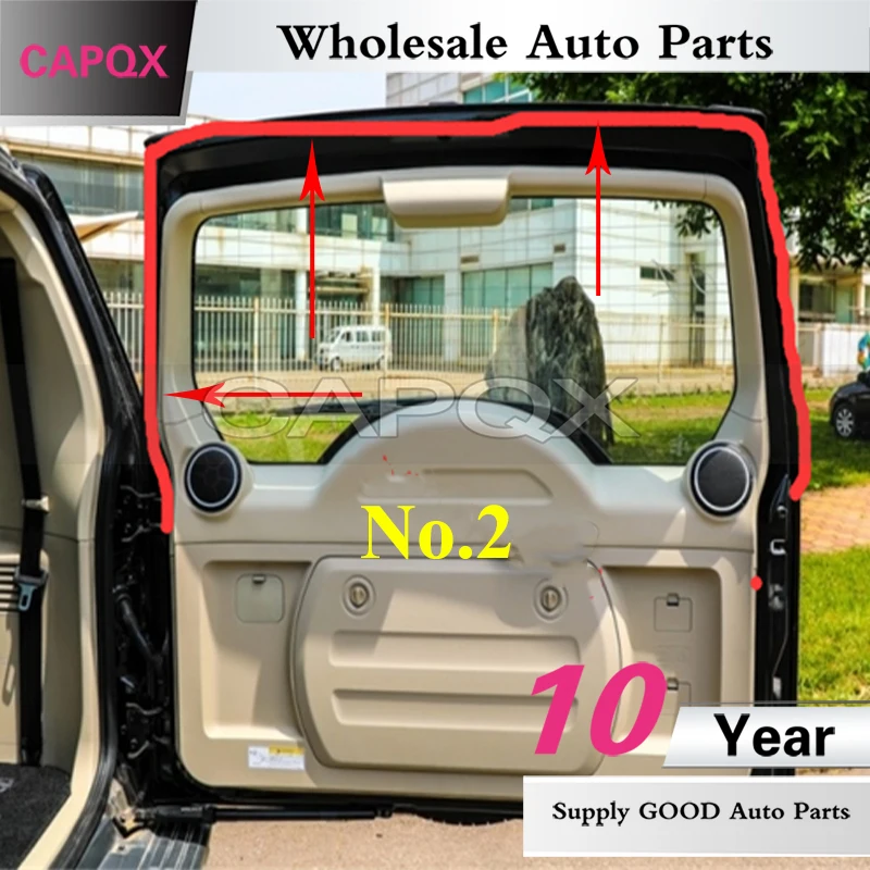 

Уплотнительная лента CAPQX для задней двери, Резиновая полоса для задней двери, верхняя уплотнительная полоса для Mitsubishi Pajero Montero V73 V77 V93 V97