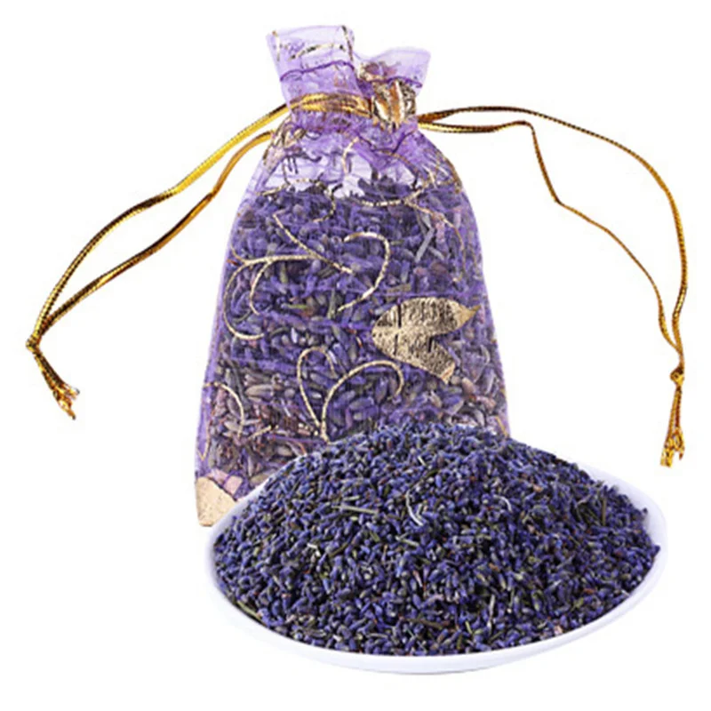 

5g/bag Natural Lavender Bud Dried Flower Sachet Bag Aromatherapy Aromatic Air Refresh Scent Fragrance Car Home Office Decor