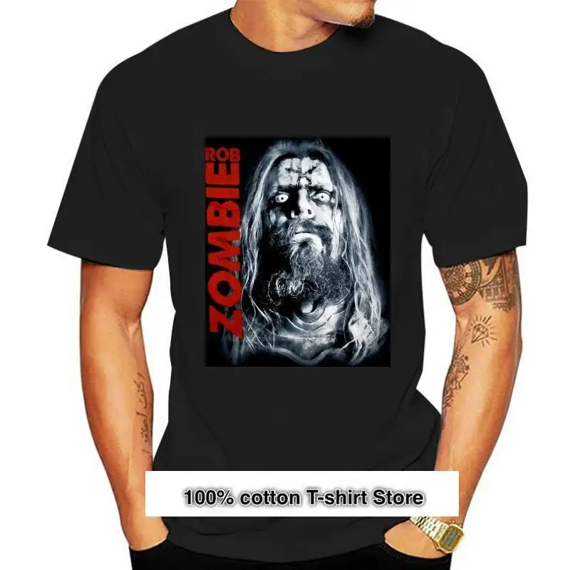 

Camiseta negra con imagen de robзомби Close Up X Head, nueva, Official, Merch Soft