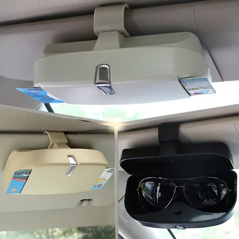 

Car Sunglasses Holder Cars Glasses Storage For Sun Visor Mounting Sunshade Organizer Pocket Stowing Tidying Interior Accessories