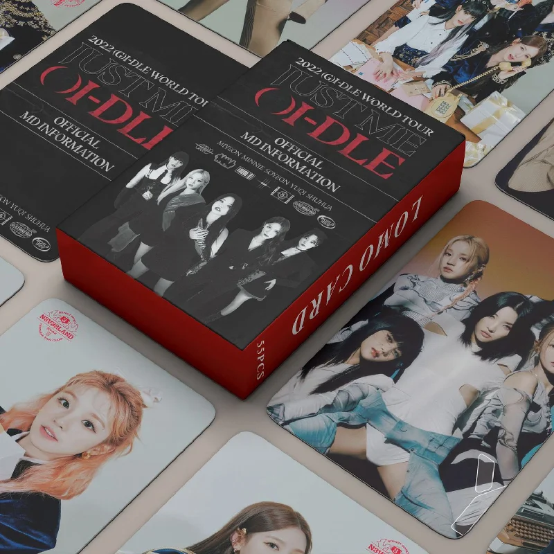 

55PCS/set NEW Kpop (G)I-DLE Lomo Cards High Quality HD Double Side Printed Photo Cards SONGYUQI MINNIE Fans Collection Gifts