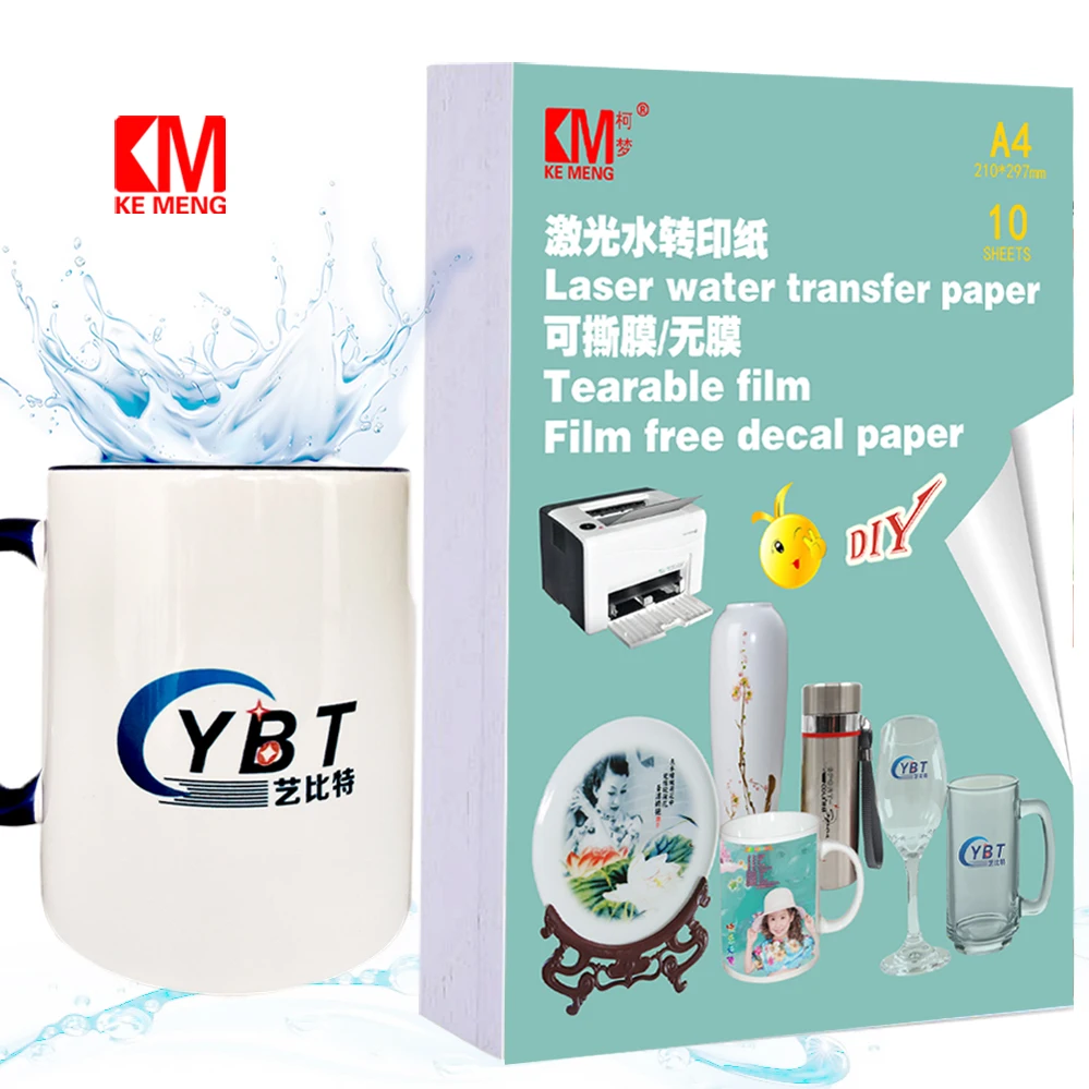 

New Products Promotion Film Free Laser Water Transfer Paper Waterslide Decal Paper Laser Water Slide For DIY Mug Glass Ceramics