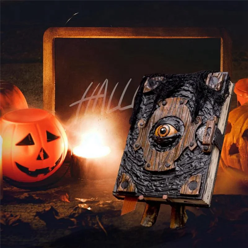 Книга Хэллоуина Декор Реалистичная книга Некрономикон украшение ведьмы ручная