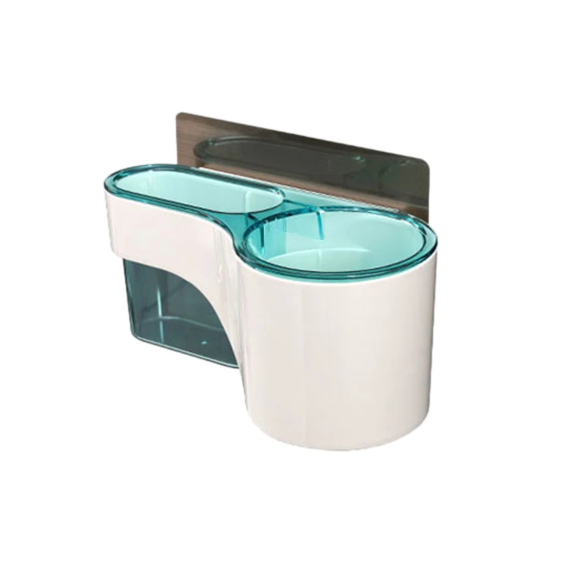 

Wall Mounted Hair Dryer Holder Seamless Hair Dryer Rack Bathroom Shelf Wall Shelf Dryer Storage Rack