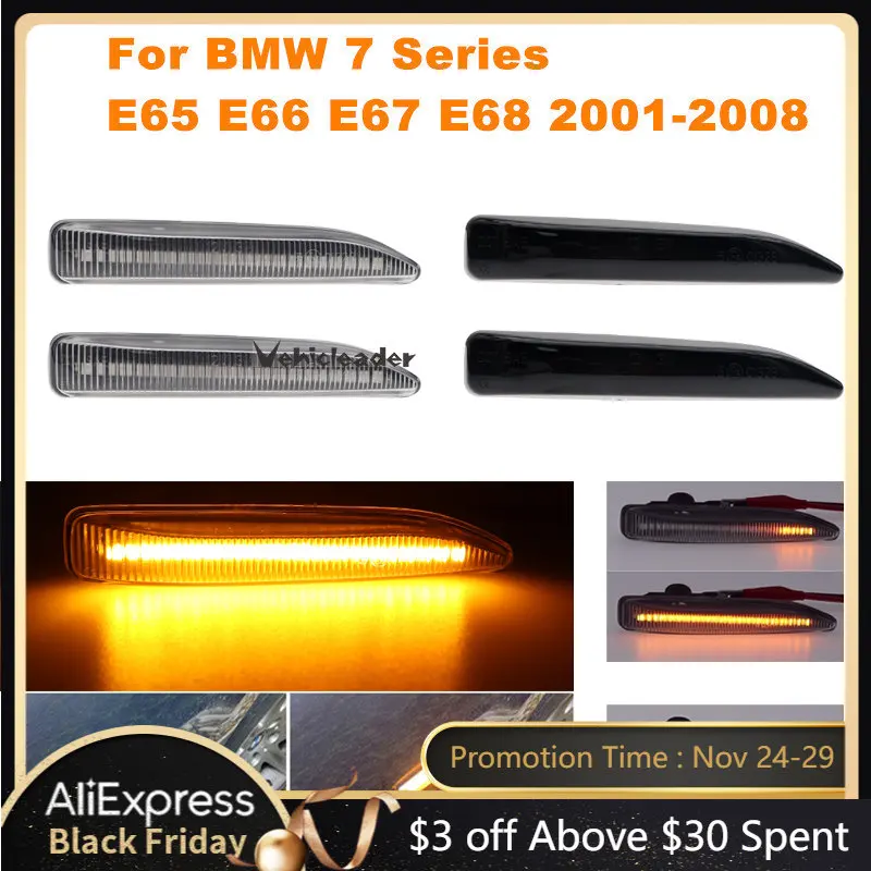 

Светодиодсветодиодный указатели поворота для автомобилей BMW 7 серии E65, E66, E67, E68 2001-2008, 2 шт.