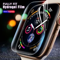 screen protect film for iwatch s7 s6 s5 s4 s3 for apple watch soft glass protection sticker 40mm 42mm 44mm 41mm 45mm auto repair