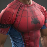new 2022 mens fitness t shirt cosplay spiderman captain america winter soldier t shirt avengers costume superhero mens tshirts