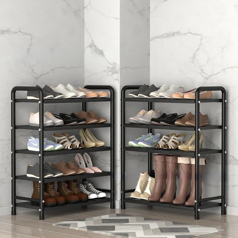 Полка для обуви из кованого железа простой обувной шкаф Пылезащитная кухонная