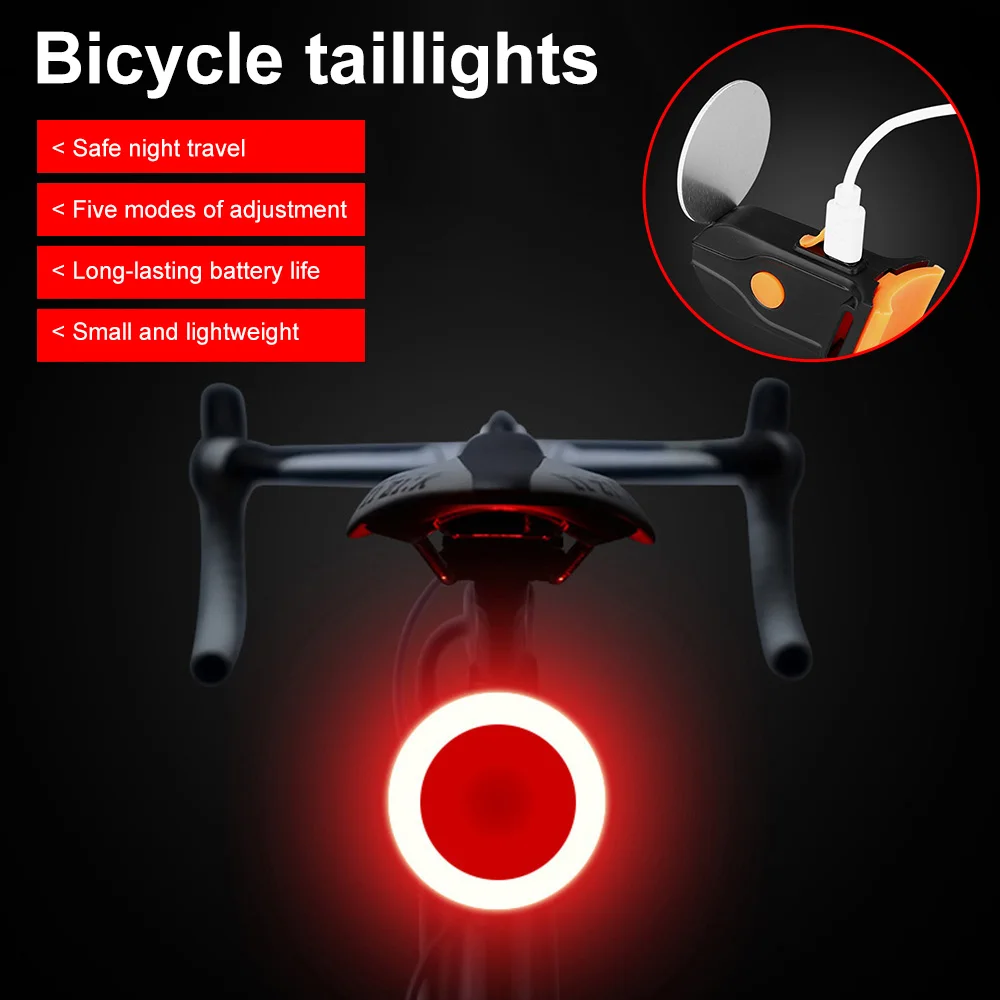 

Fun Bicycle Taillight Bicycle Light Charging Mountain Lights Night Ride Road Bike Ride Creative Taillight Equipment