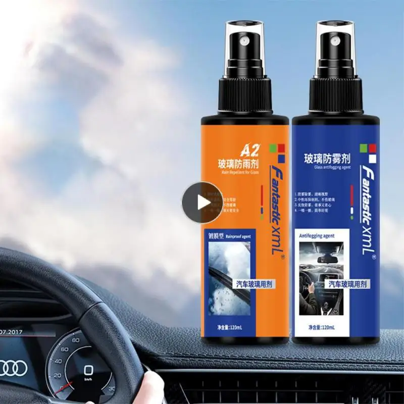 

120ml Automobile Windshield Spray Waterproof Durable Glass Coating Rainproof Agent Portable Powerful Decontamination Liquid