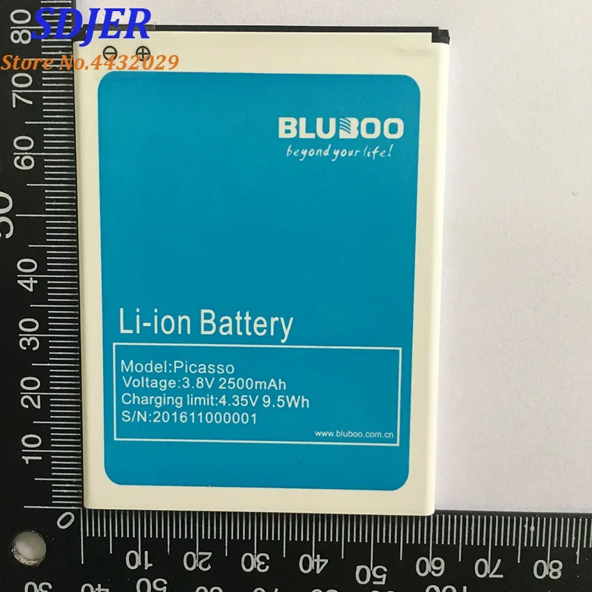 100% оригинал Bluboo аккумулятор Picasso Замена 2500 мАч Резервное копирование для