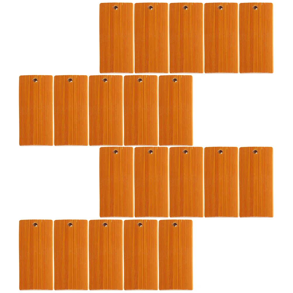 

25Pcs Blank Bamboo Keychain Tags Pendants Charms Bamboo Gift Tags Hanging Name Tags Labels Crafts