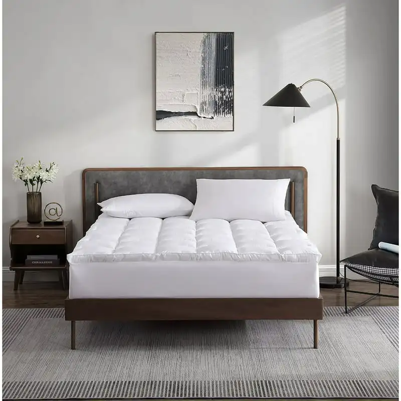 

Plush Pillow Top Mattress Topper, Queen