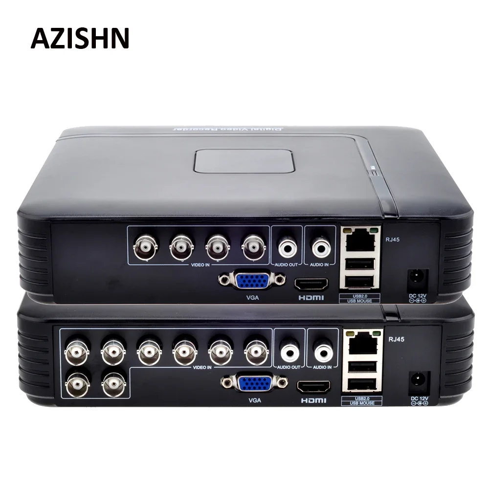 Фото 4-канальный 8-канальный AHD DVR NVR система видеонаблюдения 5MP/2MP5 в 1 мини-видеорегистратор видеонаблюдения TVI CVI AHD CVBS IP-камера цифровой видеорегистратор №1