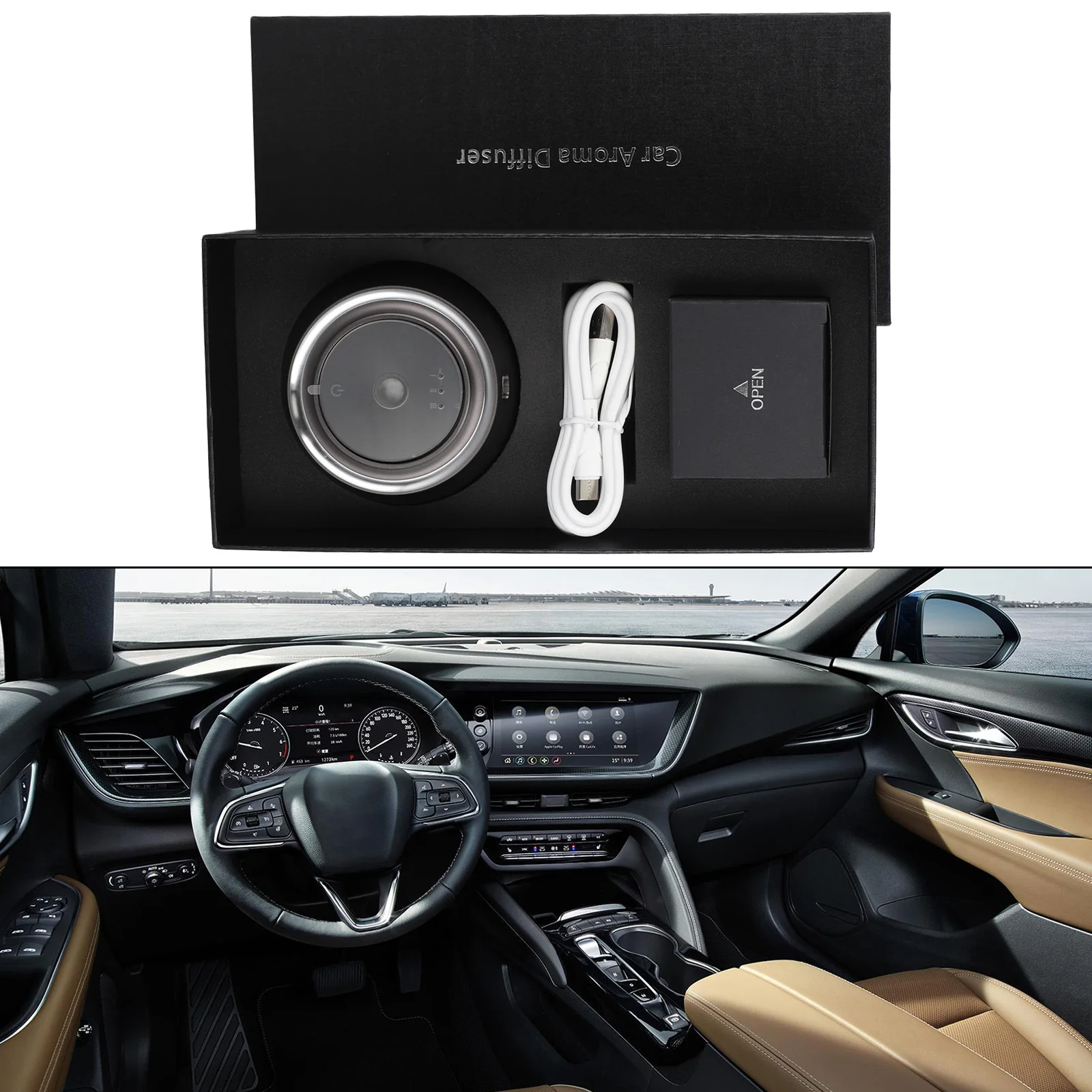 Интеллектуальный металлический аромадиффузор Essential Essentials Lights Oil Aroma Diffuser