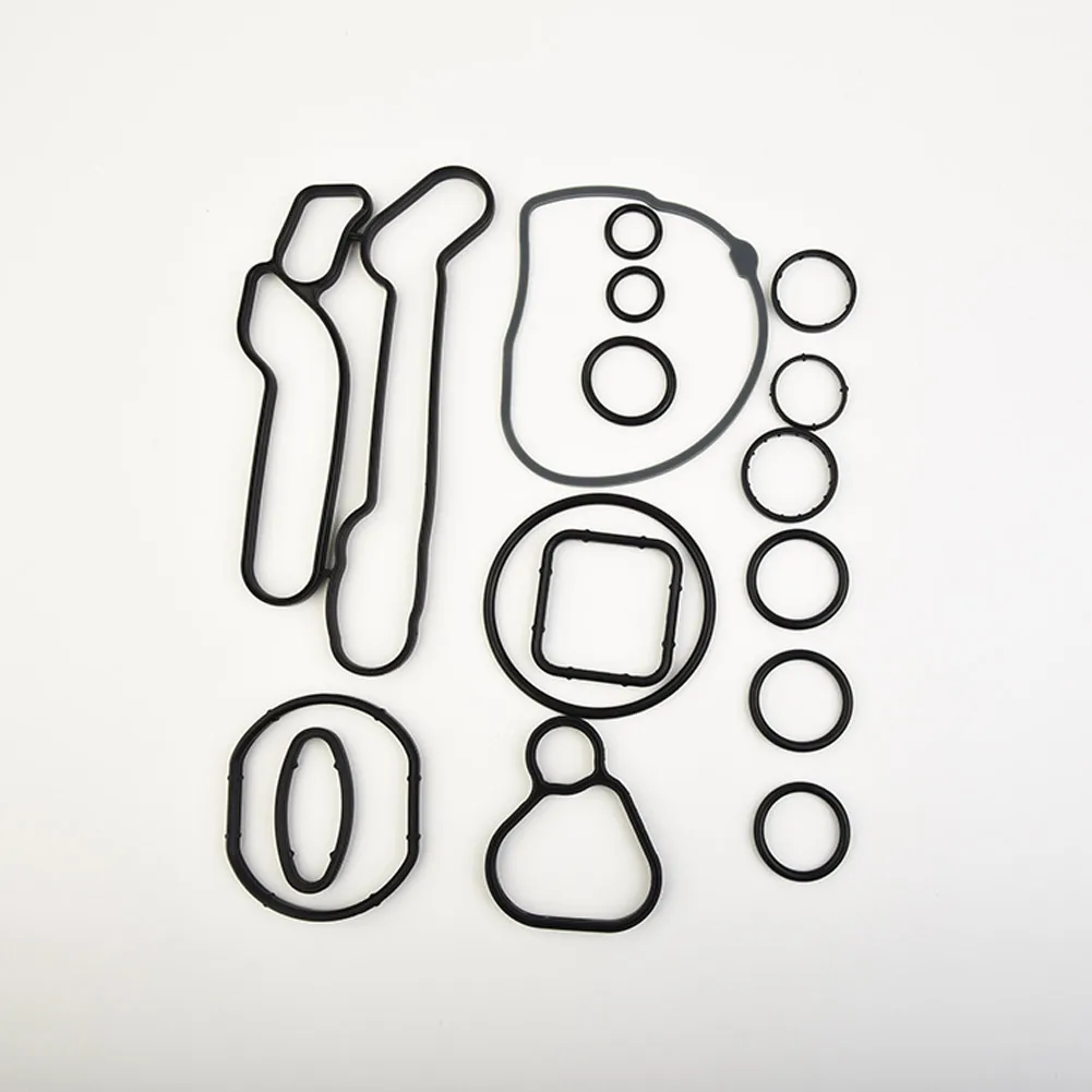 

Suit Seal Kit. Engine Oil Cooler 12pcs/Set 55571687 93186324 5535407 Black Car Accessories Gasket Durable Practical