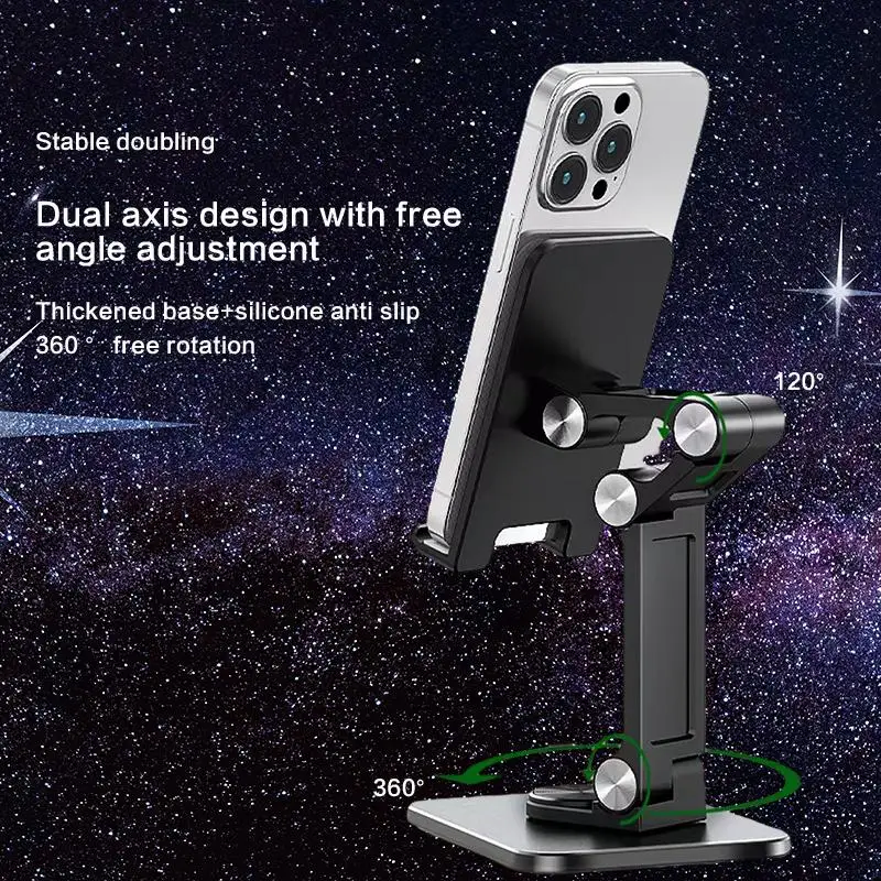 

360 Degree Rotation Mobile Phone Holder and Tablet Stand - The Ultimate Hands-Free Solution for Your Devices