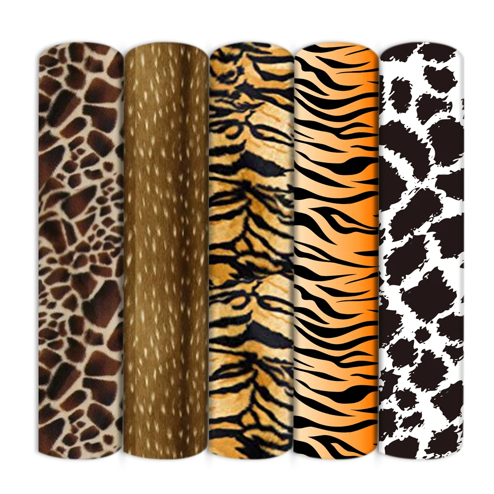 Материал из полиэстер-хлопка с пятнистым леопардовым патчворком из животной кожи для тканей, шитья, квилтинга, рукоделия, ручной работы C17277 ON.