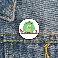 pronoun nonbinary they frog pin custom cute brooches shirt lapel teacher tote bag backpacks badge gift brooches pins for women