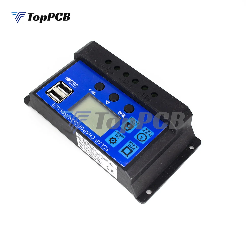 30A 20A 10A солнечный регулятор 12v mppt 24v pwm контроллер заряда солнечной панели зарядное