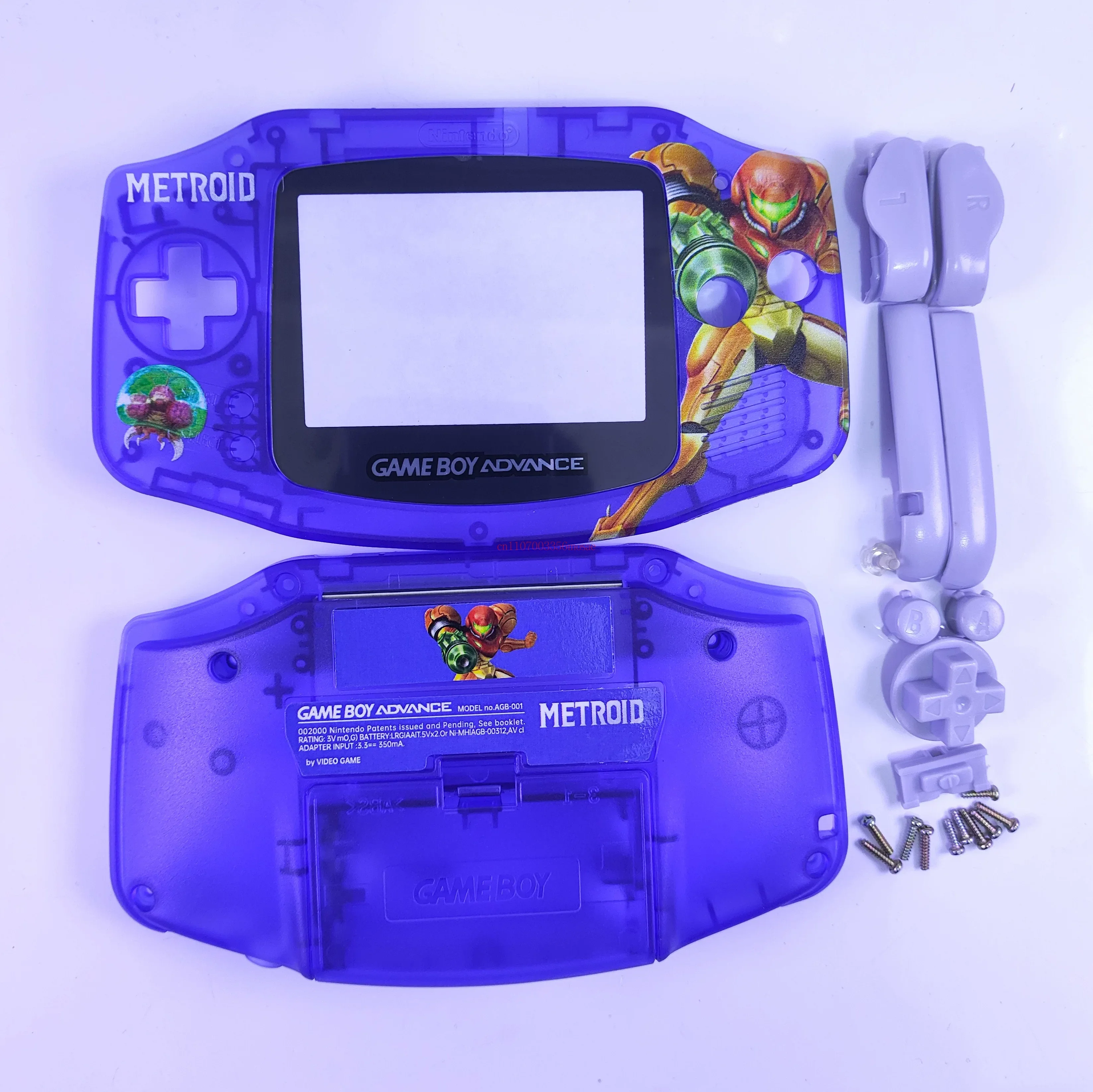 Фото Сменный корпус GBA для Game Boy Advance Zelda The Minish Cap, прозрачный корпус игровой консоли с полным комплектом кнопок в подарок №2