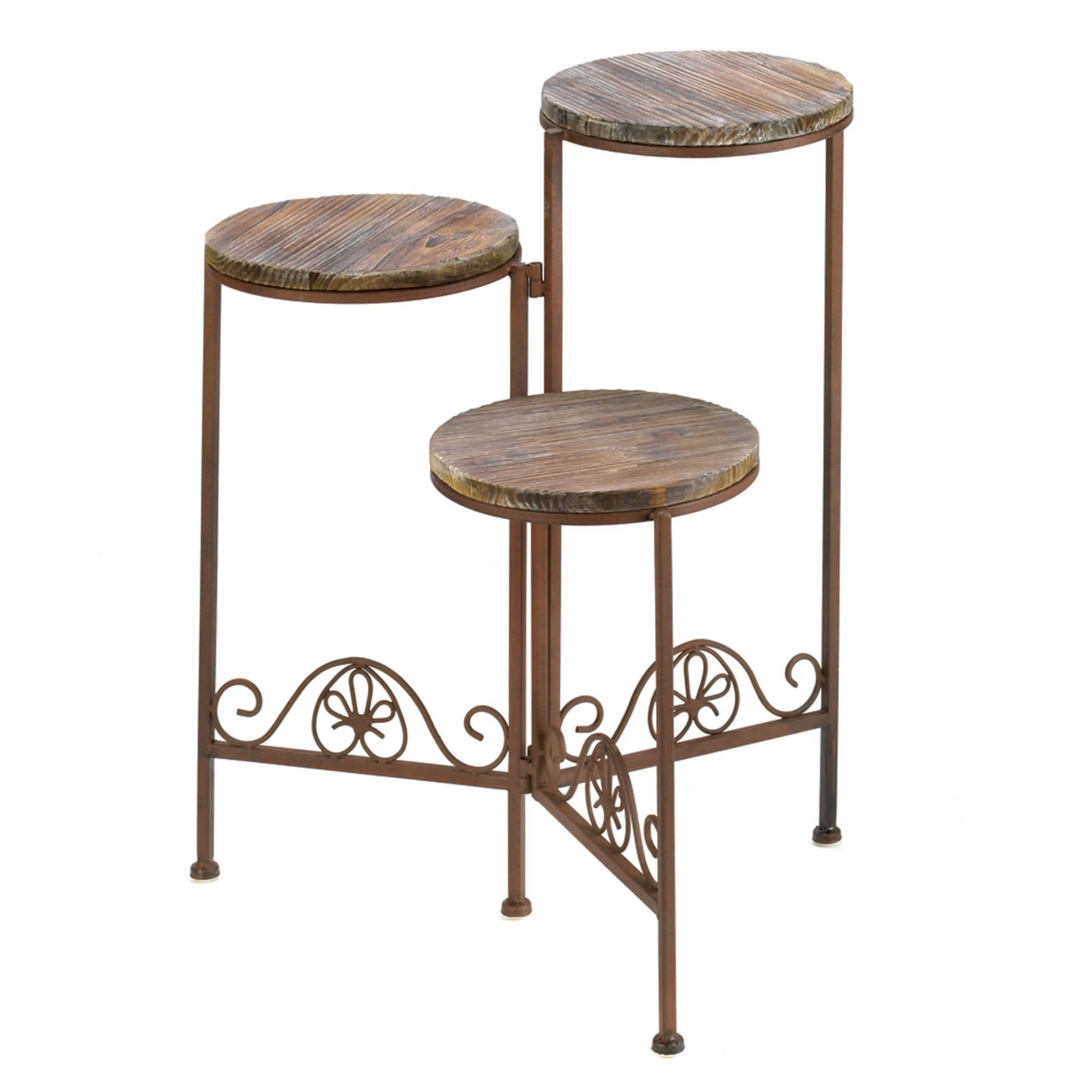 

Zingz & Thingz Rustic Triple Planter Stand 19.5x15x23"