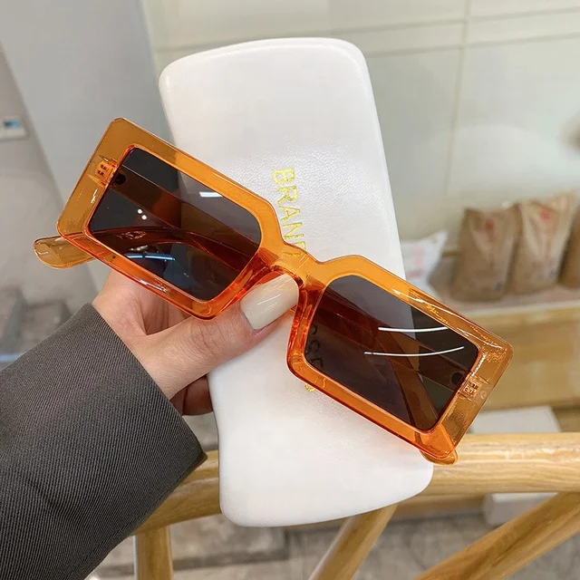 Недорогие маленькие прямоугольные женские солнцезащитные очки с квадратными