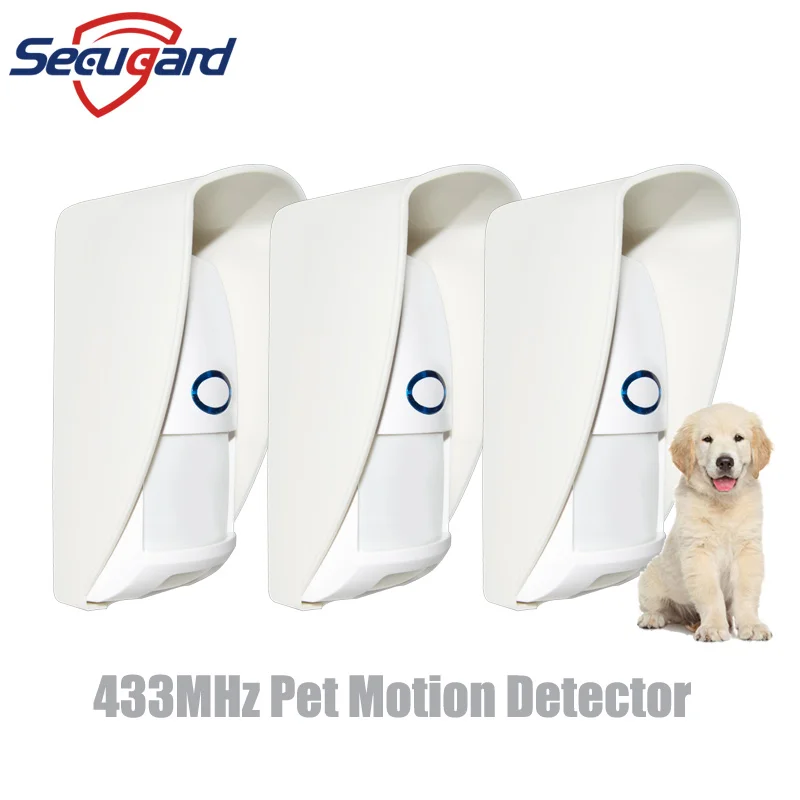 433MHz Outdoor PET Immune Sensor 25kg Wireless Motion Detector Wholesale PIR Infrared Detectors For Home Security Alarm System