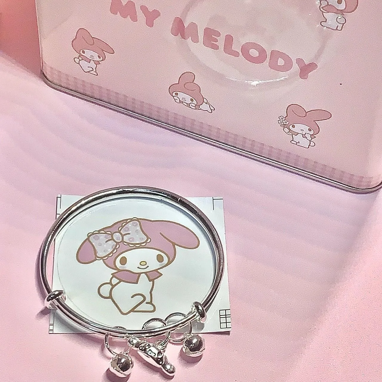 

San Liou Hello Kitty Bracelet Cute Cartoon Silver Plated Girl Bracelet Jewelry Holiday Gift Birthday Gift