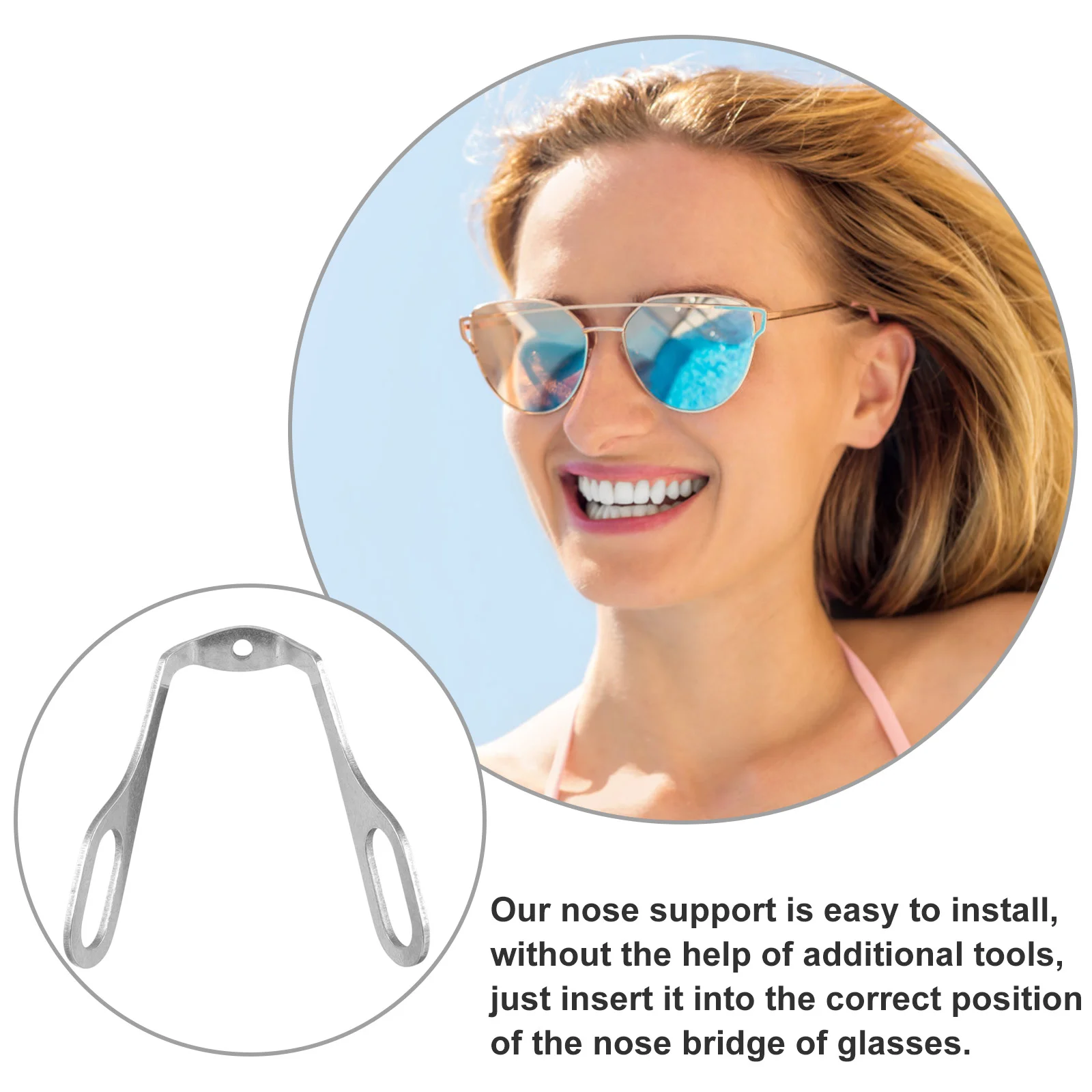 

Optical Glasses Frame Replacements Nose Cover Nosepads Eyeglasses Plastic Supplies