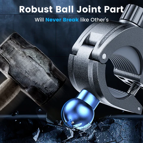 Универсальный держатель для велосипедного телефона Joyroom для мобильного телефона с диагональю 4,7-7 дюймов 360° ° Держатель для телефона на велосипеде, подставка, противоударный кронштейн, GPS-зажим