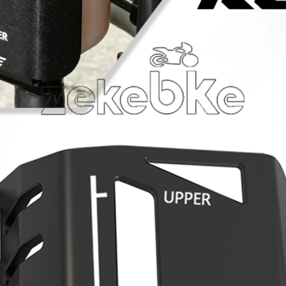 Фото Для Kawasaki KLE500 KLE 500 SE 2025 2026 2027 KLE 500SE ABS: Защитная крышка бачка заднего тормоза мотоцикла / Защита масляного бака №1