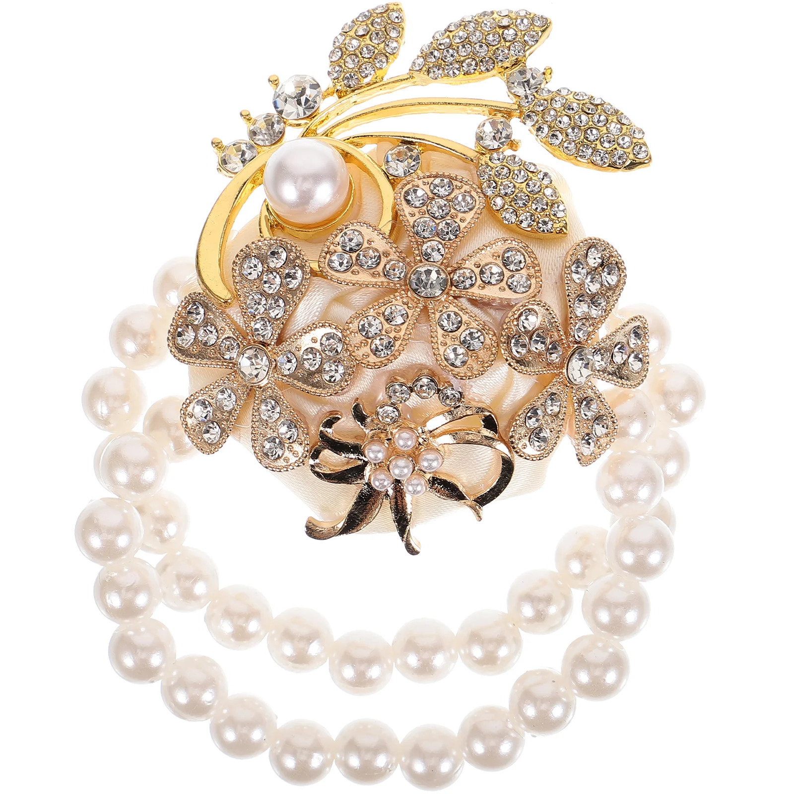 

Wedding Supplies Bridesmaid Wrist Flower Decoration Bridal Corsage Wristlet Band