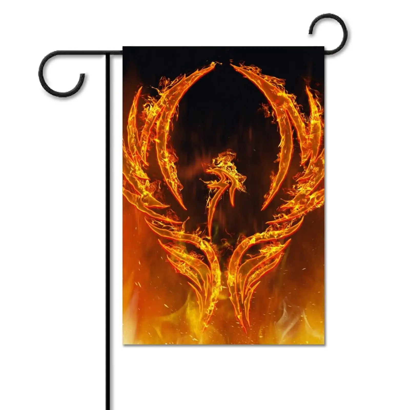 

Flames Phoenix Bird Garden Flags Outdoor Holiday House Flag for Home Party Lawn Decorations Double Sided Polyester Yard Flags
