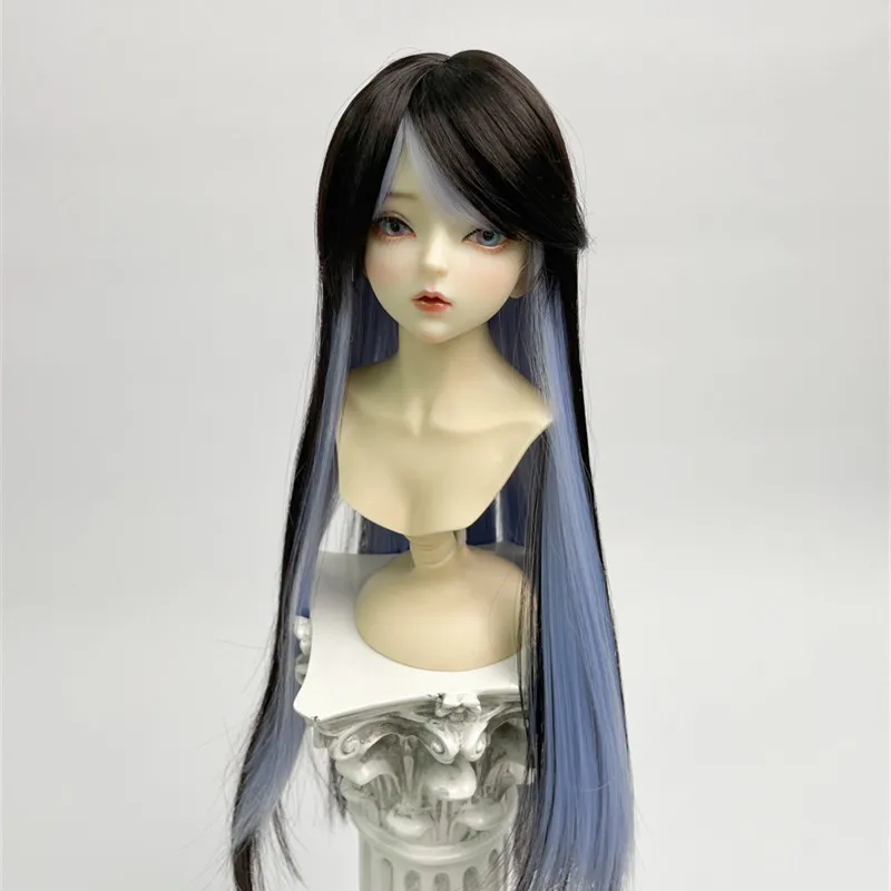 Парик для куклы BJD, мягкий Шелковый цвет, подходит к средней точке, челке, длинным волосам, 1/3, 1/4, 1/6, парик, лезвия, товары, не ожидают