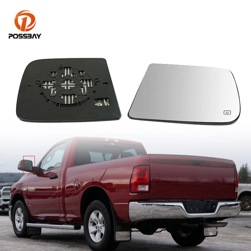 

2Pcs Rearview Heated Towing Mirror Glass Clear for Ram 1500 Truck with Tow Mirrors Only 2011 2012 2013 2014 2015 2016 2017 2018