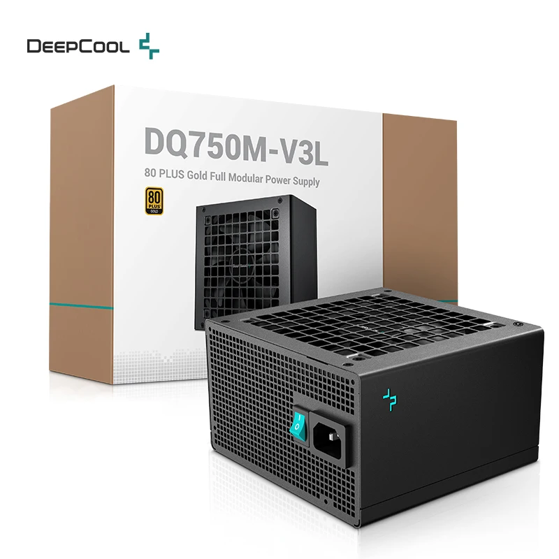 DEEPCOOL DQ750-M-V2L 750 Вт полный модульный блок питания для ПК PSU 80 PLUS GOLD PFC активный настольный компьютер ATX Power 750 Вт