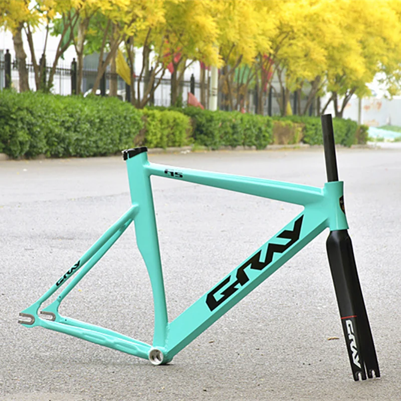 

Fixed Gear Bike Single Speed Fixie Carbon Fork Aluminum Alloy 6061 Frame 48/52/56CM Muscle Frame Fit For 700C*23/25C Tire