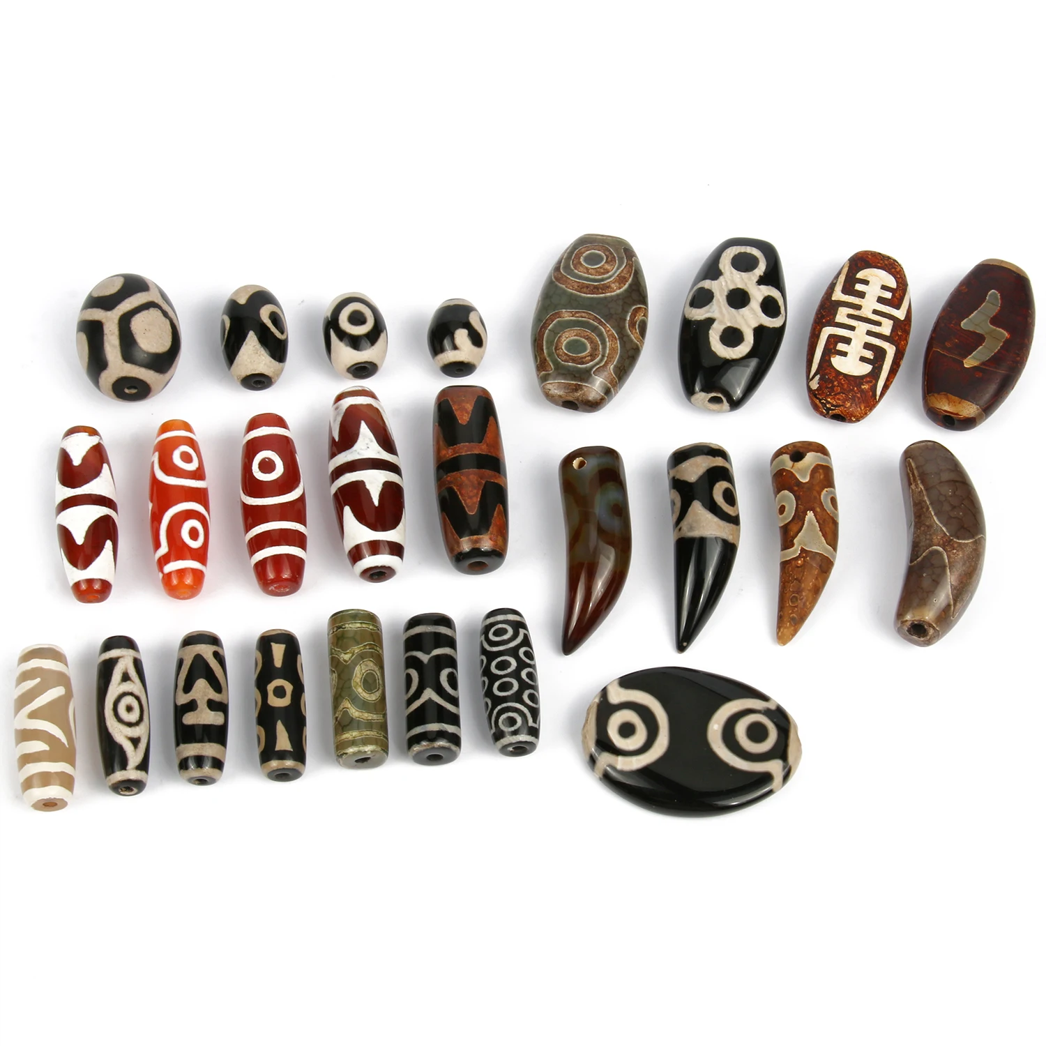 

1pcs Tibetan Buddhist Beads Mala Buddha Charms Carved Dzi Agates Bead For Yoga Handmade Women Men Jewelry Making