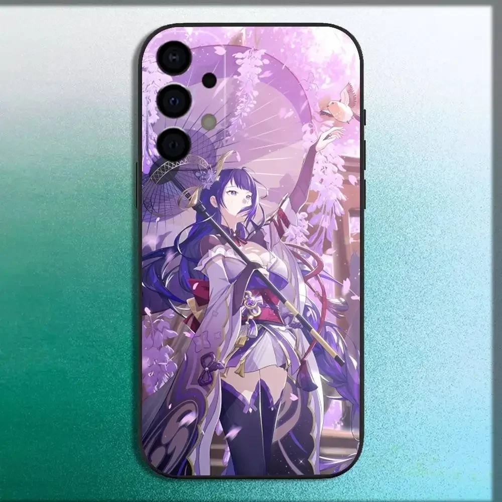 Чехол для телефона G-Genshin Raiden Impact Shogun для Samsung Galaxy A73,72,71,A52,51,40,41,A22,A32,31,A13,12,Note20, мягкий черный корпус (art.: 3920daa3dce3d) - 3920daa3dce3d