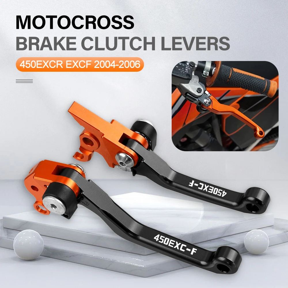 

Motocross Foldable Pivot Dirt Bike Brake Clutch Levers Handle Lever FOR 450EXCR 450 EXC-R 2004 2005 2006 Motorbike 450EXC-R