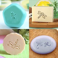 dragonfly pattern handmade soap stamp flying animal transparent natural soap seal acrylic chapter custom