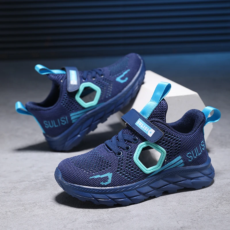 Летние Детские кроссовки с вырезами дышащая прогулочная повседневная