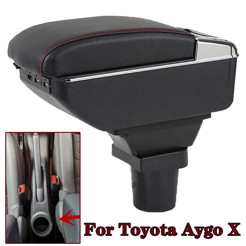 

For Toyota Aygo X Armrest box For Toyota Aygo X Car Armrest Central Storage box Retrofit with USB Charging Car accessories