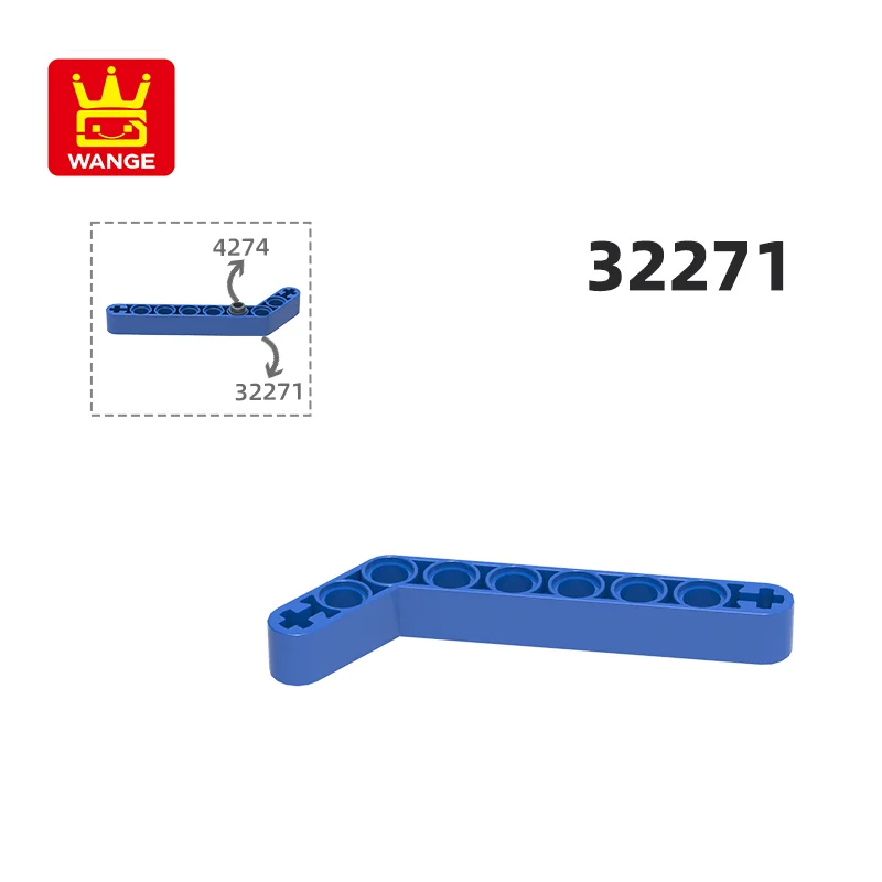 Wange 32271 100 г/43 шт. подъемник модифицированный изогнутый толстый 1x9 блок Moc цветные